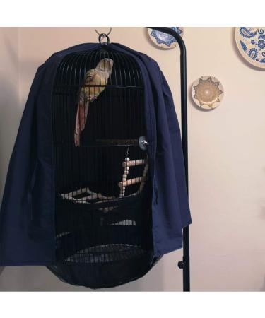 Alfie Pet Ridley Bird Classic Round Dome Cage Cover in Navy Blue - Buy Online on GoSupps.com