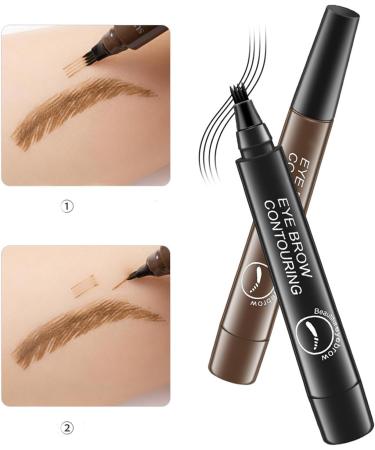 Lightsbetter Waterproof Brow Pen Tint My 4 Tip Brow Waterproof Lightsbetter Eyebrow Precisely My Brow Pencil Natural Precise 4 Point Eyebrow Pencil (01+02) - Buy Online on GoSupps.com