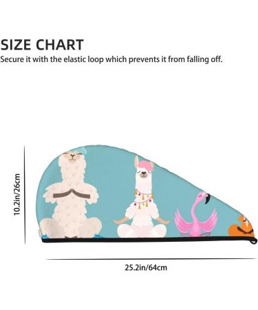 Animal Meditation Microfiber Hair Towel - Soft Super Absorbent Quick Dry Wrap for Long Curly & Thick Hair - Buy Online on GoSupps.com