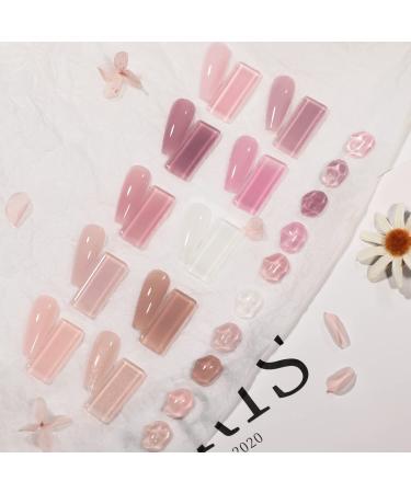 SHOYUM Nude Pink Gel Nail Polish Set - 10 Neutral Colors for DIY Manicure, Translucent Spring/Summer Trend - Perfect Gift for Girls and Women - Buy Online on GoSupps.com