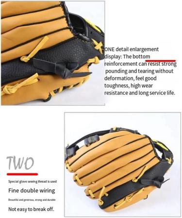 NATHA 12.5 Double Layer Cowhide Leather Baseball & Softball Glove for Adults - Durable & Comfortable - Buy Online on GoSupps.com