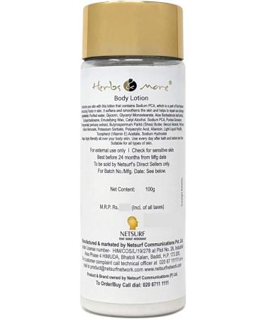 Herbs and More Vitamin Therapy Body Lotion For Body Smoothness With Vitamin E Shea Butter - Buy Online on GoSupps.com