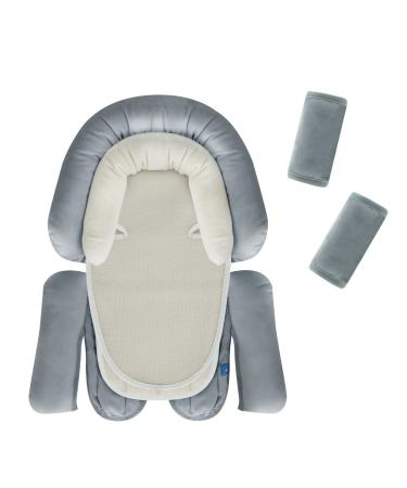 INFANZIA New 3-in-1 Head & Body Supports for Baby Newborn Infants (Grey Set) Prefect for All Seasons