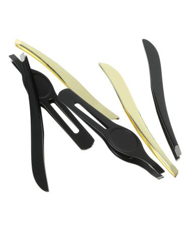 MAGICLULU 3 Sets Eyebrow Clips Eyebrow Shaping Tool Eyebrow Makeup Tool Makeup Kits Pointy Tweezers Splinter Tweezers Eyebrow Tweezers for Women Eyebrow Plucker Miss Makeup Tools Big Belly