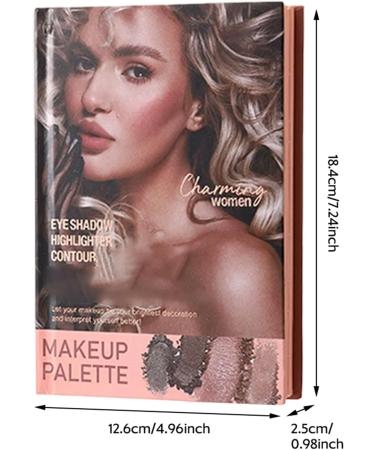 Shimmer Eyeshadow Palette Glitter Eye Makeup Highly Pigmented Powder Long Lasting Finish | Cosmetic Kit For Festival Party Dating Formal Event Stage Performance Gift - Buy Online on GoSupps.com