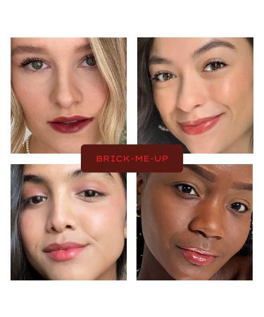 Alleyoop Double Team Tinted Lip Lotion in Brick-Me-Up - Vegan Lip Balm, Mask, Gloss & Plumper - 0.5 oz Long-Lasting Moisturizing Chapstick - Buy Online on GoSupps.com