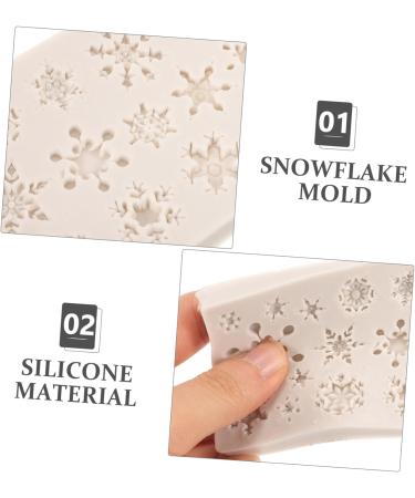 Ciieeo Snowflake Silicone Mold Gummy Molds Soap Molds Silicone Molds Silicone Cake Molds Silicone Baking Molds for Kitchen DIY Baking Jelly Mold Fondant Cake Silica Gel Candy - Buy Online on GoSupps.com