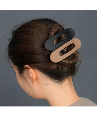 6 PCS Womens French Barrette Alligator Hair Claw Clips - Large Classic Multicolor Set - Buy Online on GoSupps.com