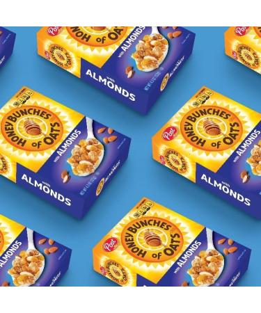 Buy Honey Bunches of Oats with Almonds - Heart Healthy Low Fat Whole Grain Cereal 18 oz - Buy Online on GoSupps.com