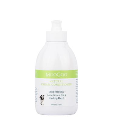 MooGoo Cream Conditioner - A non-irritating  moisturizing formula for sensitive scalps and dry hair - For all ages and hair types - For men and women.