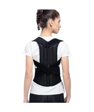 Jingshubo Adjustable Back Posture Corrector for Men & Women - Black B05 4XL | Lumbar Support & Spine Alignment - Buy Online on GoSupps.com