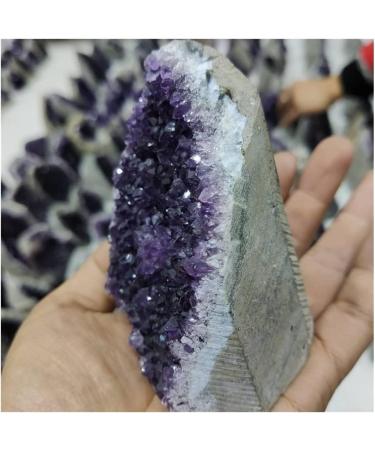 for Dark Purple Amethyst Crystal Cluster Geode Free Standing Specimen Decor ERTEYIN (Size : 1000-1200g) - Buy Online on GoSupps.com