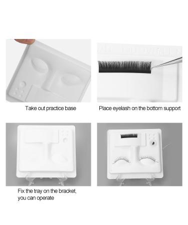 ZJchao Eyelash Extension Practice Tray Kit - 5 Pcs with Holders for Pro Eye Makeup Accessories - Buy Online on GoSupps.com