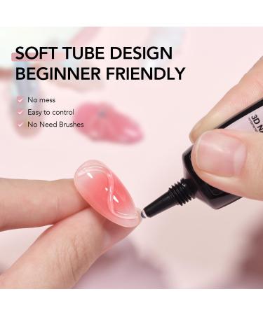 GAOY 3D Nail Gel - 15g Clear Sculpting Gel for Nail Art Molding & Rhinestone Decoration | International Shipping Available - Buy Online on GoSupps.com