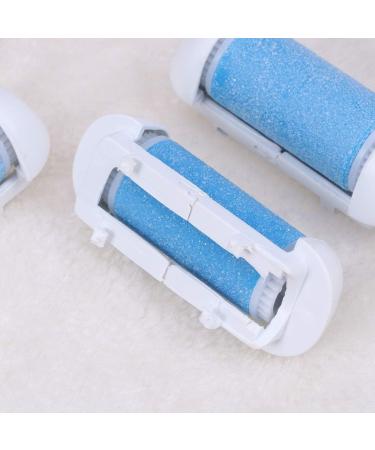 Solustrie 6 Pack Rough Replacement Roller Heads for Pedi Perfect - Effective Pedicure Tool for Hard Skin & Corn Removal - Pink & Blue - Buy Online on GoSupps.com