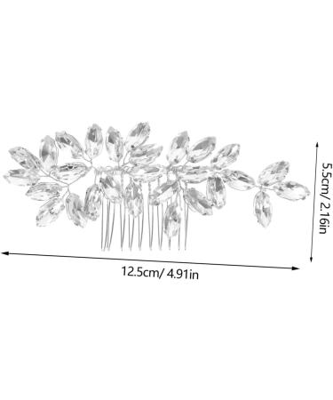 Mikinona Crystal Hair Accessories Hair Pins Wedding Decor Wedding Hair Accessories Rhinestone Hair Comb for Wedding Rhinestone Hair Comb for Bridal Gem Headgear Miss Rhinestones - Buy Online on GoSupps.com