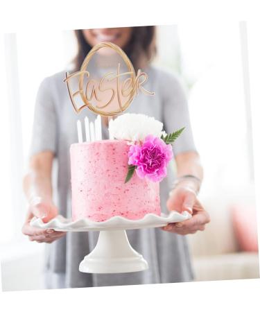 Abaodam 2 Pcs Cake Decoration Appetizer Pick Spring Decor Egg Cupcake Toppers Easter Cake Topper Spring Fling Decorations Cupcake Toothpick Cake Picks Acrylic Ornaments Rabbit - Buy Online on GoSupps.com