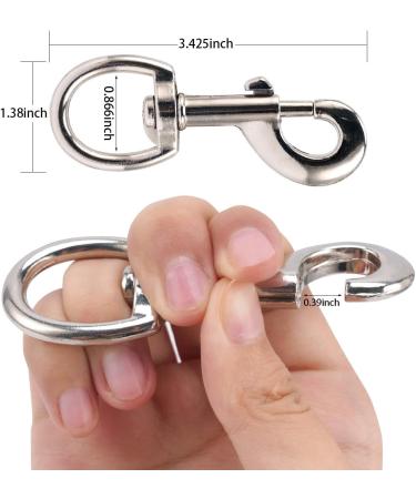 Swivel Snap Hook Eye Bolt Dog Leash Clips Dog Leash Clasp Flag Clips Flag Hook Heavy Duty Pet Leash Flag Pole Key Chain 3.425 Inch 5pcs - Buy Online on GoSupps.com