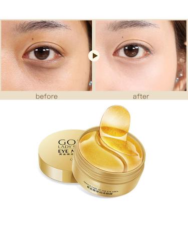 Buy Allouli 60 Pcs (30 Pairs) 24k Gold Crystal Collagen Eye Mask Gel Patches | Anti-Aging Dark Circles Puffiness Relief Moisturizing Eye Pads - International Shipping Available - Buy Online on GoSupps.com