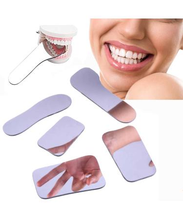 Dental Reflector 5Pcs/Set Dental Occlusal Photographic Mouth Mirror Two-sided Orthodontic Mirror Dental Tool