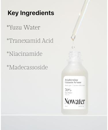 NOWATER TXA Glow Serum with 3% Tranexamic Acid Vitamin Niacinamide and Yuzu Water Lightweight Glow-Boosting Facial Serum (1.01 fl.oz) - Buy Online on GoSupps.com