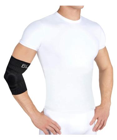 Blackrox Elbow Bandage - Comparison Winner 2024 | Gr.S-L | For Sports Golf Tennis & Bodybuilding | Unisex | Lumioro | Black Gr.S - Buy Online on GoSupps.com