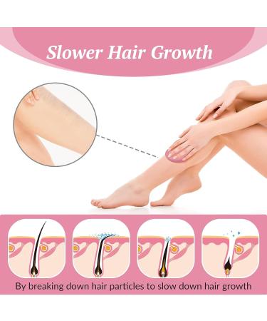 Reusable Crystal Hair Remover for Women and Men - Pink | Painless Exfoliation Hair Removal Tool - Buy Online on GoSupps.com