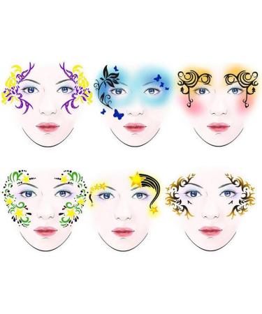 DIY Face Paint Makeup Stencil - Flower & Butterfly Body Coloring Tool for Parties Halloween & Kids' Makeup - Buy Online on GoSupps.com