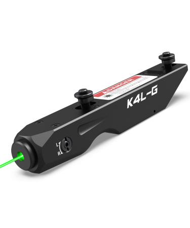 Votatu K4L-G Green Laser Sight Compatible with Keymod Rail , Ultra Low-Profile Tactical Rifle Keymod Laser Beam with Strobe Function Magnetic Rechargeable