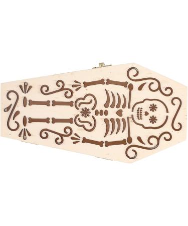 Decorative Wooden Coffin Pet Burial Coffin Gothic Style for Coffin Box for Small Pets for Hamsters for Halloween Party Decor(#2) - Buy Online on GoSupps.com
