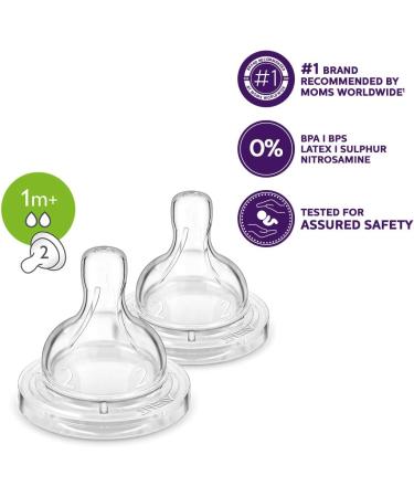 Philips Avent 1m+ Airflex Slow Flow Teats - Comfortable and Safe for Babies - Buy Online on GoSupps.com