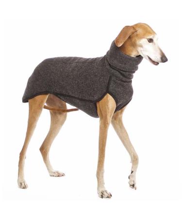 Autumn and winter warm greyhound Labrador Shepherd Great Dog Clothing turtlovers sweater stretch fleece dog sweater vest pet jacket coat suits dark gray Dark Gray L
