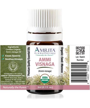 Organic Ammi Visnaga Essential Oil 100% Pure and Undiluted Premium Quality Aromathearpy Oil Tested and Verified Size: 3mL (0.1 Fl. Oz.) Ammi Visnaga 0.1 Fl Oz (Pack of 1) - Buy Online on GoSupps.com