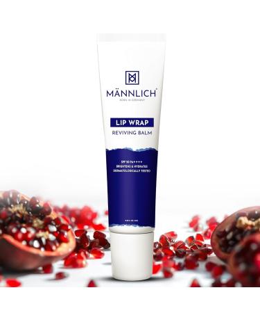Mannlich Lip Balm For Men (10G) Lip Care With Spf 50 Pa++++ Protection - Lip Lightening For Dry & Chapped Lips - Moisturizes Long-Lasting Hydration With 2% Kojic Acid & 1% Hyaluronic Acid white