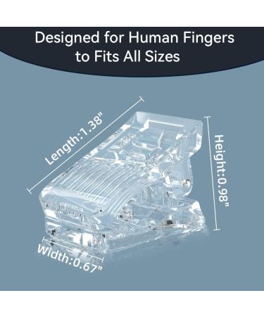 10 Pcs Transparent Nail Tips Clips for Quick Poly Gel Building - DIY Manicure Nail Art Tool - Buy Online on GoSupps.com