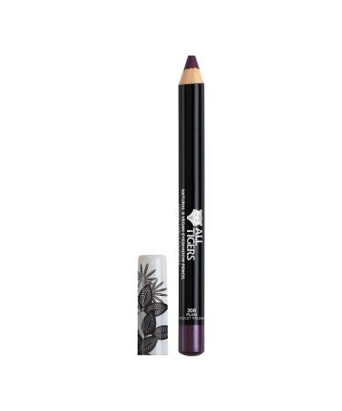 ALL TIGERS - Vegan Eyeshadow - Highly Pigmented - Natural Ingredients - Plum Shade "See the bright side" 308 - 3 in 1 Eye Pencil - Long Lasting - Cruelty-free