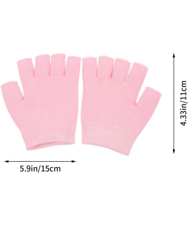 FOMIYES 4 Pairs Gel Moisturizing Gloves Hand Dappen Dishes for Acrylic Mens Gel Heated Gloves Cotton Warm Mittens for Men Heated Mittens for Women Soft Dipping Pink Skin Gel Computer Man - Buy Online on GoSupps.com