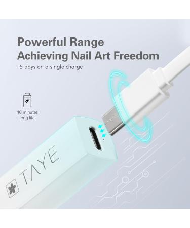 TAYE Mini UV Nail Light - Portable 3W LED Nail Lamp for Gel Nails USB C Nail Dryer for Home & Salon Use - Buy Online on GoSupps.com