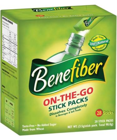 Benefiber Natural Fibre Supplement On-the-Go Stick 28 Sticks x 3 Pack - Buy Online on GoSupps.com