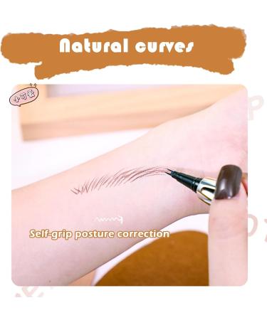3 Pcs Cooklesa Eyebrow Natural Waterproof Eyebrow Pen with Microfine Tip 2-in-1 Dual-Ended Microblading Eyebrow Pen Two-Pronged Eyebrow Pencil (3 Colors) - Buy Online on GoSupps.com