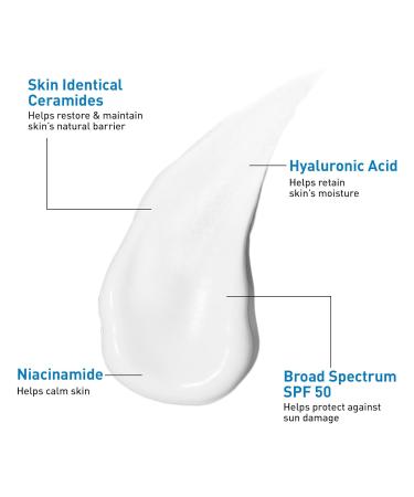 CeraVe Facial Moisturizing Lotion SPF 50 - 3 Oz. - Buy Online on GoSupps.com