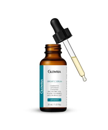 Glowria-ceuticals C E ferulic serum Advanced Antioxidant Formula 20% L-Ascorbic Acid 1.01 fl oz