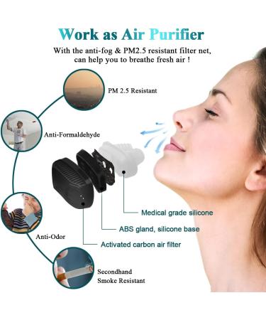 2-in-1 Anti Snoring Devices: Nose Air Purifier & Nasal Vents for Men and Women - CPAP Users - Snore Stop Sleep Aid - Buy Online on GoSupps.com