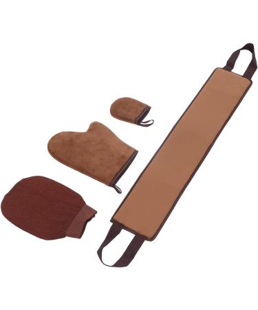 Lot de 4 gants de bronzage autobronzants floqu s doux r versibles sans soleil pour une application facile et uniforme sans traces la maison au salon en toute s curit  - Buy Online on GoSupps.com