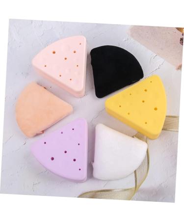 FRCOLOR 5pcs Silicone Powder Puff Holder - Triangular Makeup Accessories & Breathable Cosmetic Storage Case for Perfect Beauty Application - Buy Online on GoSupps.com