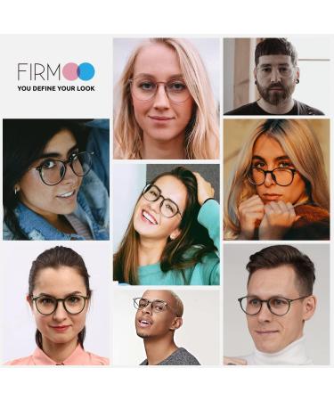 Firmoo Anti-Glare Blue Light Blocking Glasses for Men & Women - Retro Leopard Panto Design Scratch-Resistant Eye Fatigue Relief - Buy Online on GoSupps.com