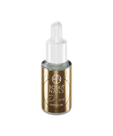 Divina Huile pour cuticules Soin luxueux pour des ongles parfaits 5 ml Huile d'amande Huile d'avocat Huile de jojoba Vitamines pour les ongles Divina Oil 5 ml