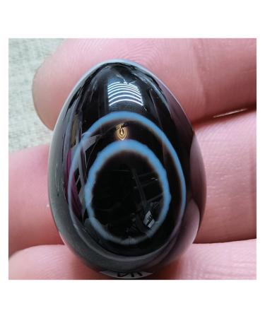 Crystal Natural Stone Black Agate Stones Shaped Crystal Home Ornaments 1pc 15g-30g