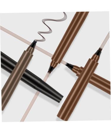 SOESFOUFU 2pcs Eyebrow Pencil Black Waterproof Eyebrow Pen Eyebrow Tool Liquid Eyebrow Pen Beard Pen Plastic - Buy Online on GoSupps.com