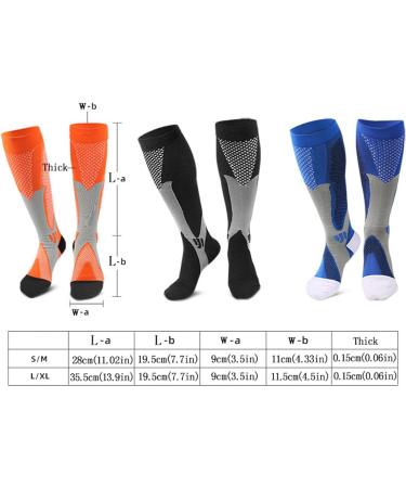 Minasa Compression Stockings for Pain-Free Legs & Feet | Winter Compression Socks for Men & Women | Ideal for Sports Cycling & Fitness - L/XL Black - Buy Online on GoSupps.com
